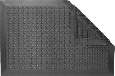 ESD Anti-Fatigue Floor Mat | Nitrile Smooth Conductive ESD | Black | 50 x 120 cm | Grounding Cord + Snap (15')